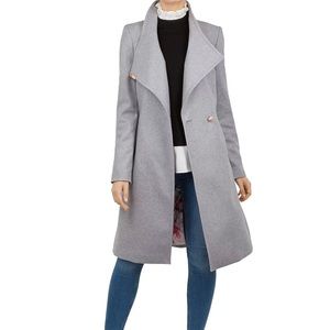 NWT Ted Baker Sandra Wool Coat (Ted Size 2/ US 6) gray